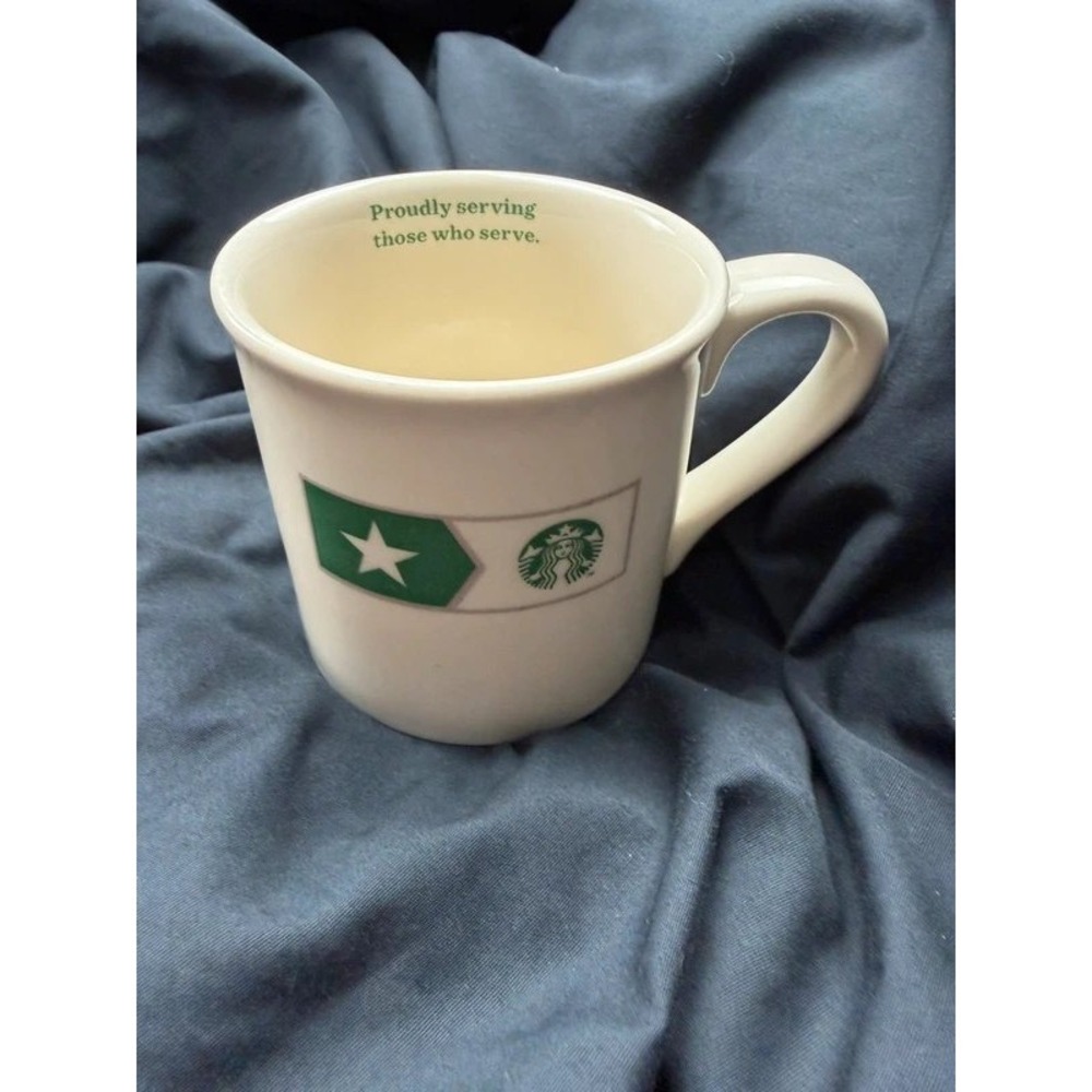 Starbucks 2013 Military Mug Proudly Serving Those Who Serve 14 oz Made in USA